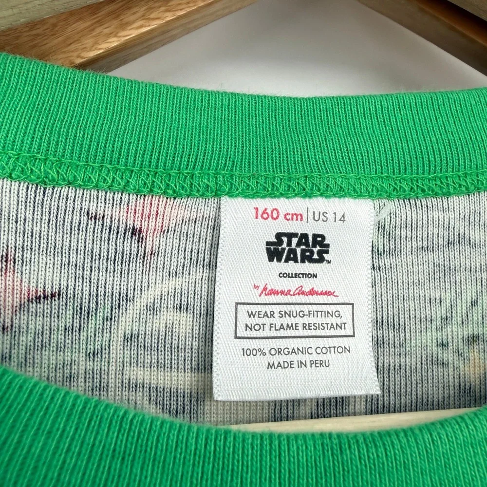 Hanna Andersson Start Wars‎ Christmas Pajama Set Size 14 Organic Cotton